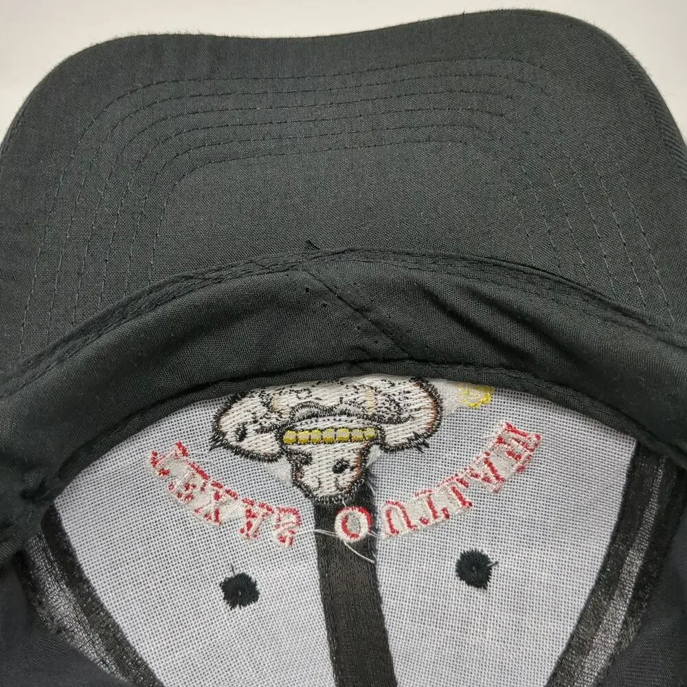 Texas Outlaw Baseball Cap Black One Size Fireworks Mascot Strapback Hat Logo